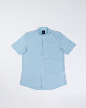 Camisa Manga Corta Neru Amalfi Turquesa