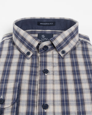 Camisa Modern Fit Fergus Azul