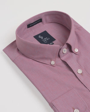 Camisa Manga Larga Fil a Fil BD Rojo