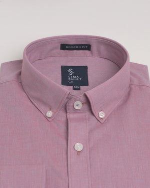 Camisa Manga Larga Fil a Fil BD Rojo