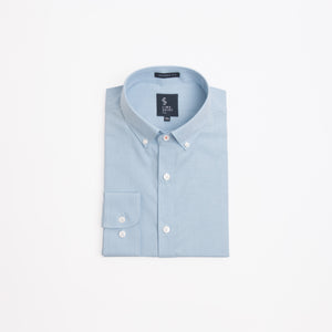 Camisa Modern Fit Fil a Fil BD Celeste