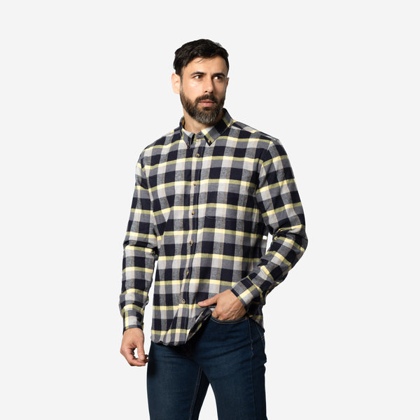 Camisa Flannel Classic Relaxed Fit Amarillo