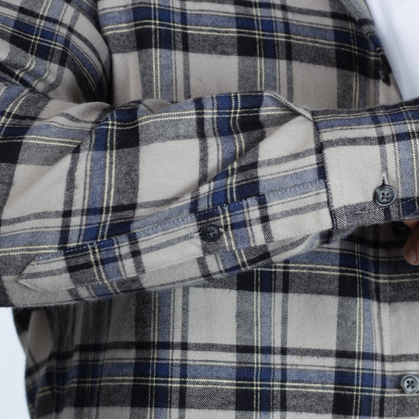 Camisa Flannel Classic Relaxed Fit Gris