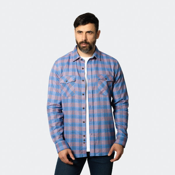 Camisa Flannel Leñador Modern Fit Acero