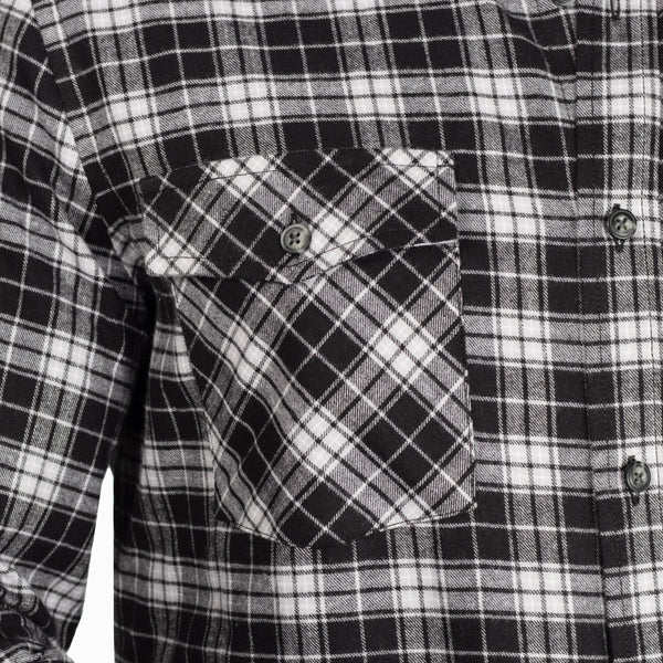 Camisa Flannel Leñador Modern Fit Negro