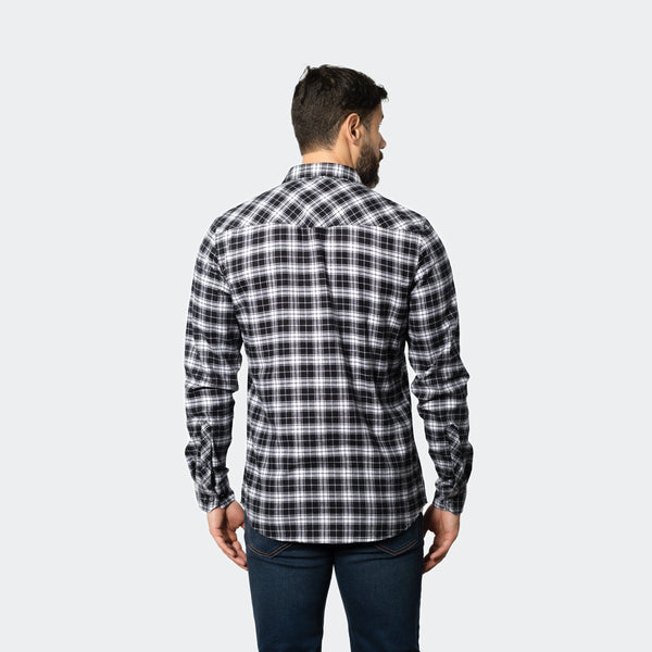 Camisa Flannel Leñador Modern Fit Negro