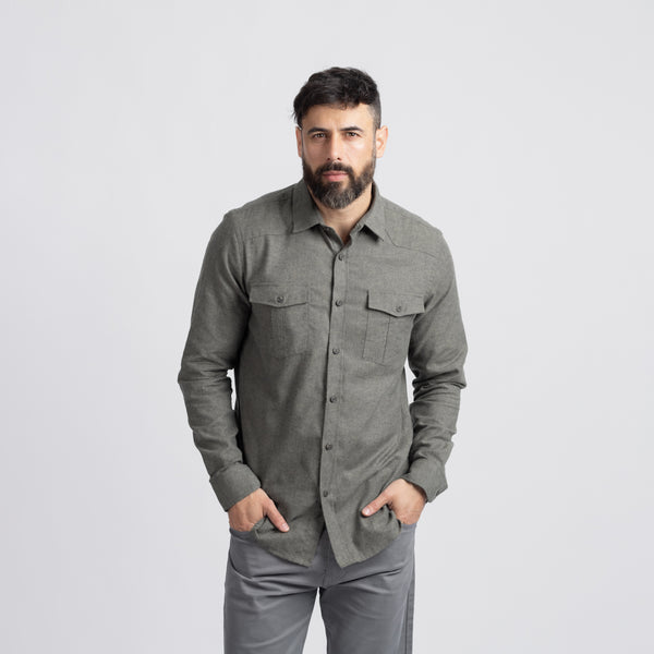 Camisa Flannel Western Verde