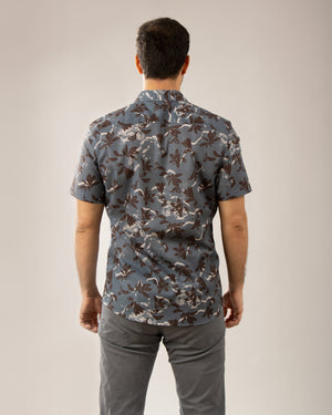 Camisa Relaxed Fit Florencia Gris Oscuro