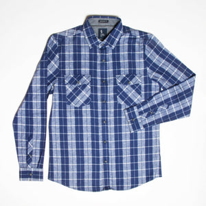 Camisa Flannel Space Blue