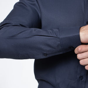 Camisa Modern Fit John Azul Marino