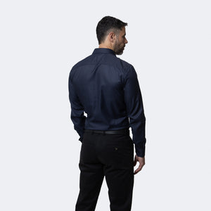 Camisa Modern Fit John Azul Marino