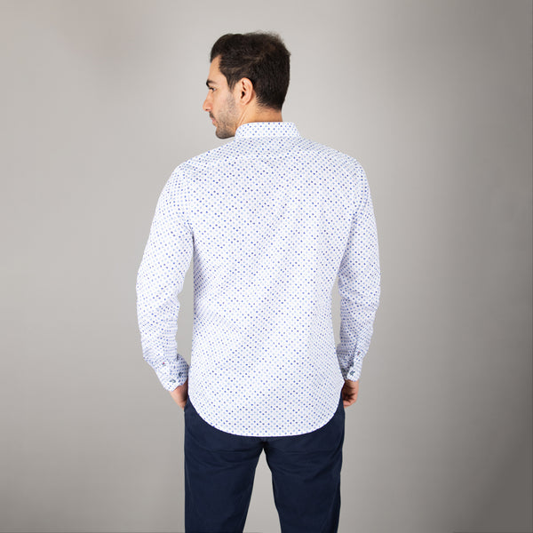 Camisa Lima Shirt Modern Fit Lorenz Pearl White