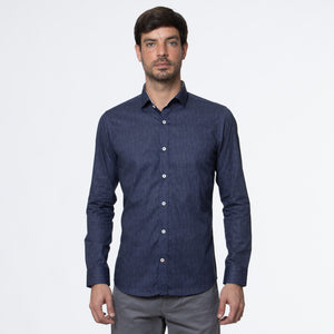 Camisa Slim Fit Luis Azul