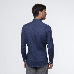 Camisa Slim Fit Luis Azulino