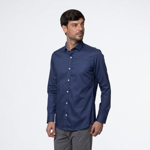 Camisa Slim Fit Luis Azulino