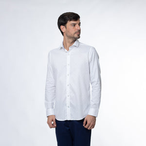 Camisa Slim Fit Luis Blanco Celeste