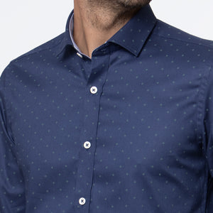 Camisa Slim Fit Luis Azulino