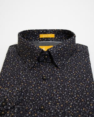 Camisa Slim Fit Trentino Negro