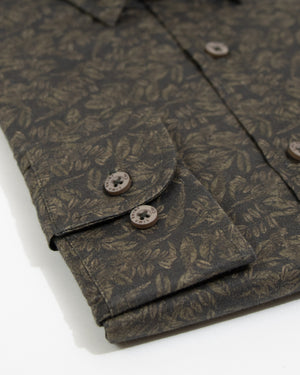 Camisa Slim Fit Trentino Dark Olive