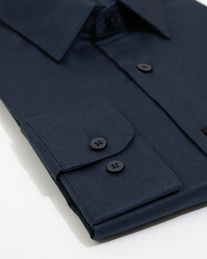 Camisa Manga Larga Modern Fit George Azul Marino