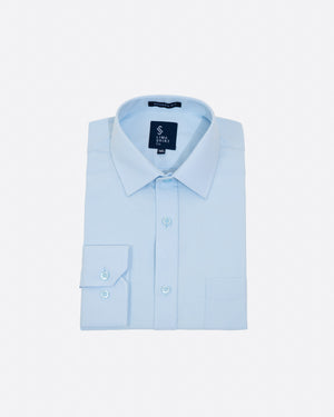 Camisa Manga Larga Leo Celeste