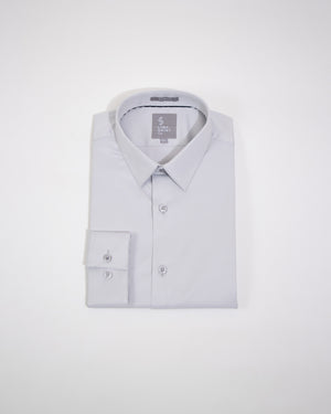 Camisa Slim Fit Milano Stretch Gris