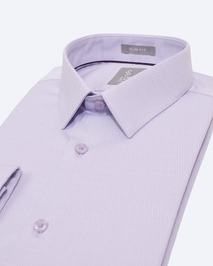 Camisa Slim Fit Milano Stretch Lila