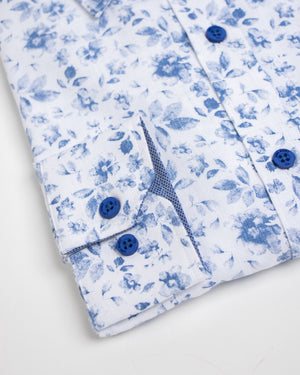 Camisa Manga Larga Modern Fit Spello Midole Blue
