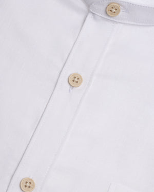 Camisa Manga Corta Neru Amalfi Blanco