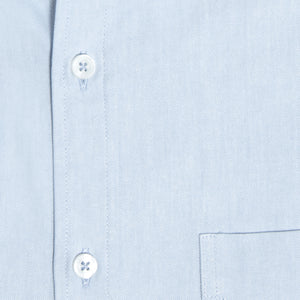 Camisa Modern Fit Manga Larga Oxford Celeste
