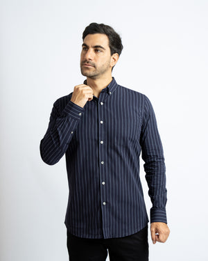 Camisa Modern Fit Capri Azul