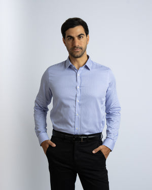 Camisa Manga Larga Modern Fit Philipp Azul Capri