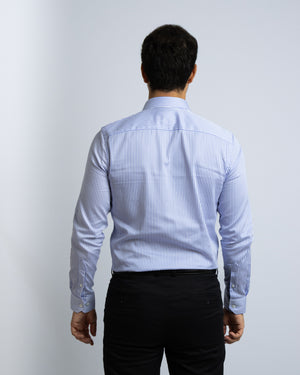 Camisa Manga Larga Modern Fit Philipp Azul Capri
