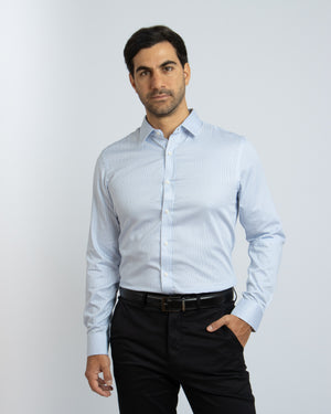Camisa Manga Larga Modern Fit Philipp Celeste Claro