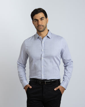Camisa Manga Larga Modern Fit Philipp Azul Medio
