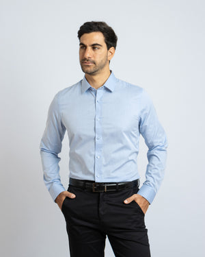 Camisa Modern Fit Skin Celeste