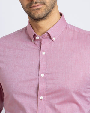 Camisa Manga Larga Fil a Fil BD Rojo