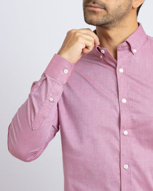 Camisa Manga Larga Fil a Fil BD Rojo