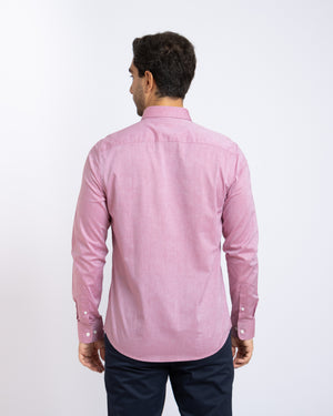Camisa Manga Larga Fil a Fil BD Rojo