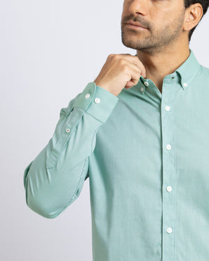 Camisa Modern Fit Fil a Fil BD Verde