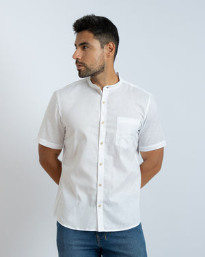 Camisa Manga Corta Neru Amalfi Blanco