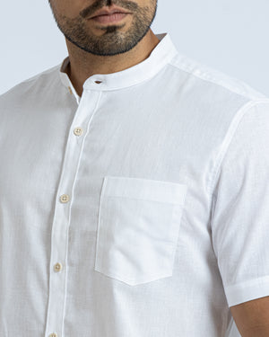 Camisa Manga Corta Neru Amalfi Blanco