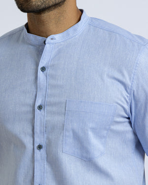 Camisa Manga Corta Neru Amalfi Celeste