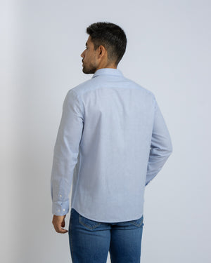 Camisa Manga Larga California 2 Relaxed Fit Celeste