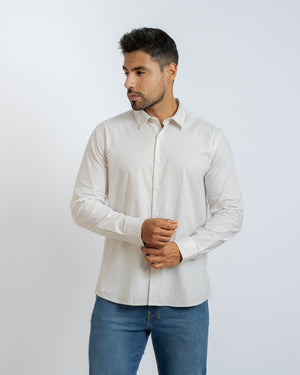 Camisa Manga Larga California 2 Relaxed Fit Beige