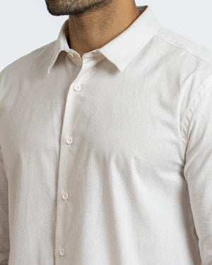 Camisa Manga Larga California 2 Relaxed Fit Beige