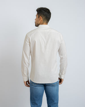 Camisa Manga Larga California 2 Relaxed Fit Beige