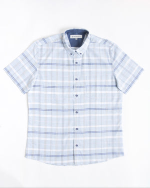 Camisa Madrid Manga Corta Celeste