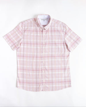 Camisa Madrid Manga Corta Rosado