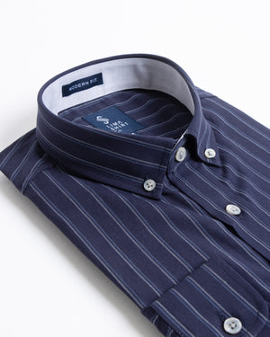 Camisa Modern Fit Capri Azul